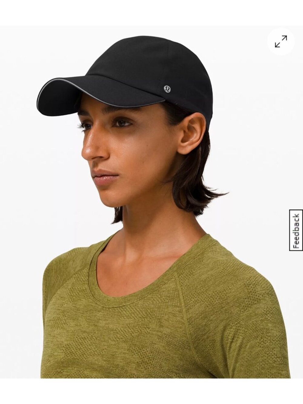 Lululemon Black  Fast & Free Adjustable Running Cap With Reflective Detail OS